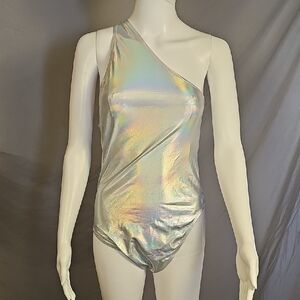 Balasami Iridescent One-Shoulder Bodysuit